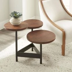 Agra Cherry 3-Top Levels Side Table by Steve Silver -Steve Silver Online Store cherry finish steve silver end side tables ag310ec 31 1000