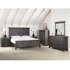 Bear Creek Chocolate and Honey Queen Pannel Bed by Steve Silver -Steve Silver Online Store chocolate honey steve silver panel beds bc950 qbed c3 1000