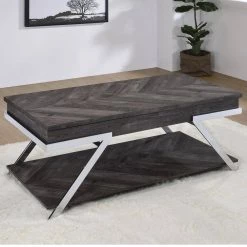 Roma 48 in. Dark Gray Large Rectangle Composite Coffee Table with Lift Top by Steve Silver 9 Roma 48 in. Dark Gray Large Rectangle Composite Coffee Table with Lift Top by Steve Silver -Steve Silver Online Store dark grey steve silver coffee tables ro100c 31 1000