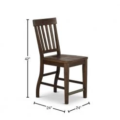 Cayla 42 in. Dark Oak Counter Chair (Set of 2) by Steve Silver -Steve Silver Online Store dark oak steve silver bar stools cy700cck 40 1000
