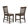 Cayla 42 in. Dark Oak Counter Chair (Set of 2) by Steve Silver -Steve Silver Online Store dark oak steve silver bar stools cy700cck 64 1000