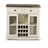 Cayla White And Dark Oak Server With Storage by Steve Silver
