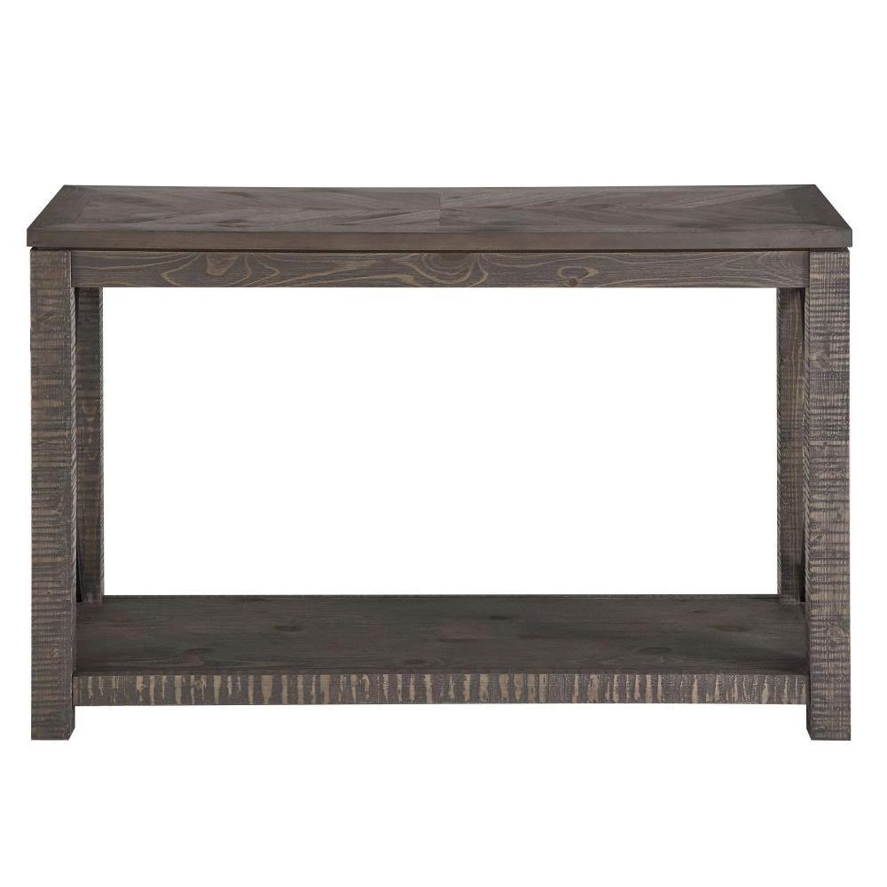 Dexter 48 in. Gray Standard Rectangle Wood Console Table with Storage by Steve Silver 6 Dexter 48 in. Gray Standard Rectangle Wood Console Table with Storage by Steve Silver - Image 4