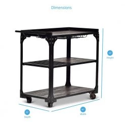 Sherlock Distressed Tobacco Server Cart by Steve Silver 12 Sherlock Distressed Tobacco Server Cart by Steve Silver -Steve Silver Online Store distressed antique tobacco finish steve silver bar carts sh200cart 1f 1000