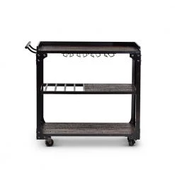 Sherlock Distressed Tobacco Server Cart by Steve Silver 11 Sherlock Distressed Tobacco Server Cart by Steve Silver -Steve Silver Online Store distressed antique tobacco finish steve silver bar carts sh200cart 4f 1000