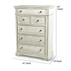 Highland Park 5-Drawer Rustic Ivory Chest of Drawer (40 in. Depth x 19 in. Width x 56 in. Height) by Steve Silver 18 Highland Park 5-Drawer Rustic Ivory Chest of Drawer (40 in. Depth x 19 in. Width x 56 in. Height) by Steve Silver -Steve Silver Online Store distressed rustic ivory steve silver chest of drawers hp900ctw fa 1000