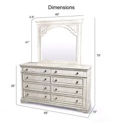 Highland Park 8-Drawer Rustic Ivory Dresser With Mirror (66 in. Depth x 19 in. Width x 79 in. Height) by Steve Silver 8 Highland Park 8-Drawer Rustic Ivory Dresser With Mirror (66 in. Depth x 19 in. Width x 79 in. Height) by Steve Silver -Steve Silver Online Store distressed rustic ivory steve silver dressers hp900drmrw c3 1000