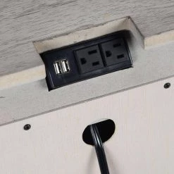 Highland Park Rustic Ivory Nightstand (28 in. Depth x 17 in. Width x 29.5 in. Height) by Steve Silver -Steve Silver Online Store distressed rustic ivory steve silver nightstands hp900nsw c3 1000