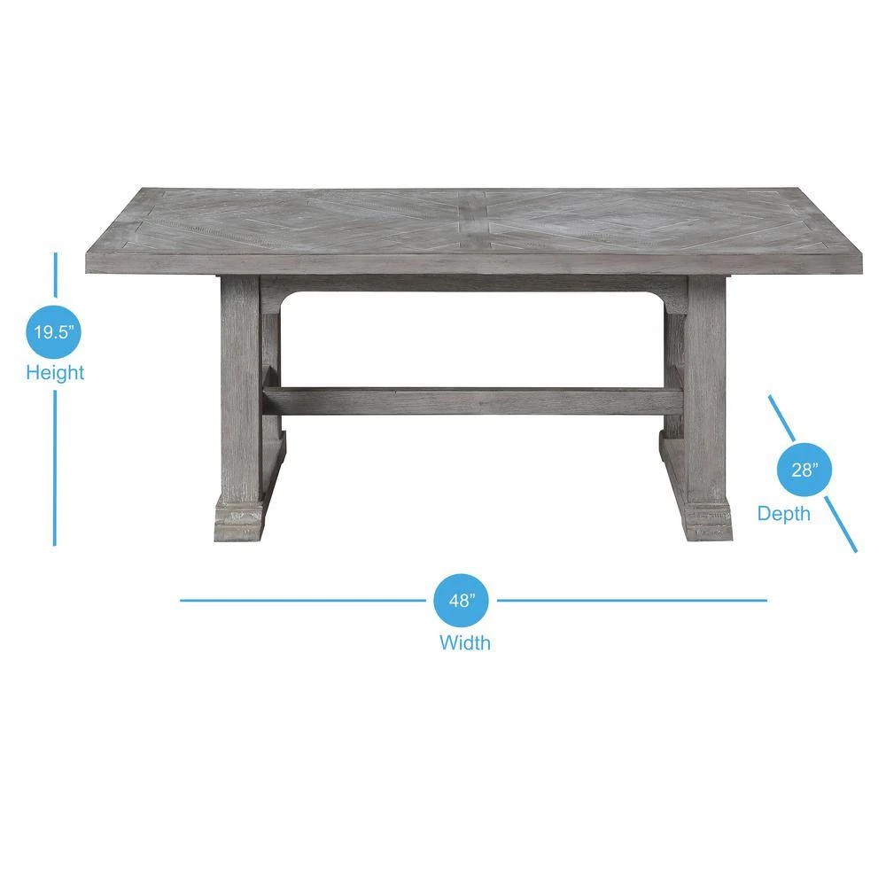 Whitford Dove Gray Coffee Table by Steve Silver 8 Whitford Dove Gray Coffee Table by Steve Silver - Image 6