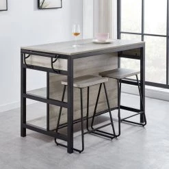 Carson Driftwood 24" Counter Stool - set of 2 by Steve Silver -Steve Silver Online Store driftwood black steve silver bar stools cr550cs 31 1000