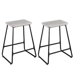 Carson Driftwood 24" Counter Stool - set of 2 by Steve Silver