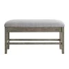Grayson 47"W x 17"D x 25.5"H Driftwood Storage Counter Bench by Steve Silver