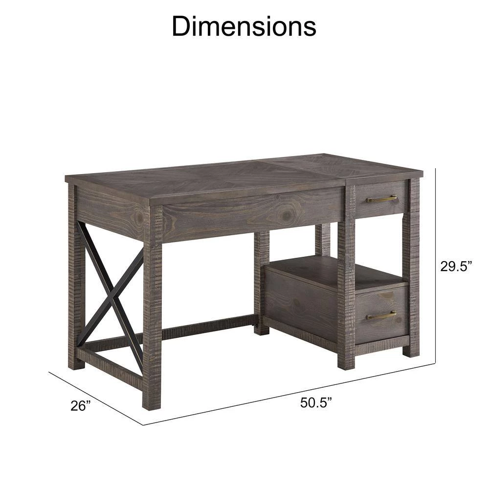 Dexter Gray Writing Desk by Steve Silver 8 Dexter Gray Writing Desk by Steve Silver - Image 6