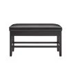 Carrara Black Ebony Counter Bench with storage (26 in. Height x 42 in. Width x 17 in. Depth) by Steve Silver 2 Carrara Black Ebony Counter Bench with storage (26 in. Height x 42 in. Width x 17 in. Depth) by Steve Silver -Steve Silver Online Store ebony finish black seat steve silver bedroom benches cr630ccbnk 64 1000