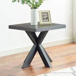 Harris Ebony Square Pedestal Base End Table by Steve Silver -Steve Silver Online Store ebony steve silver end side tables hr250e 31 1000