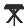 Harris Ebony Square Pedestal Base End Table by Steve Silver