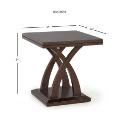 Jocelyn Espresso Cherry Classic End Table by Steve Silver -Steve Silver Online Store espresso cherry steve silver end side tables jl200en 4f 1000