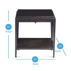 Waco Espresso 22 in. End Table by Steve Silver 8 Waco Espresso 22 in. End Table by Steve Silver -Steve Silver Online Store espresso finish steve silver end side tables wc100e c3 1000