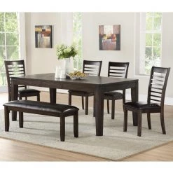 Ally Espresso Dining Table with 18 in. Extension Leaf by Steve Silver -Steve Silver Online Store espresso steve silver kitchen dining tables as700tc 31 1000