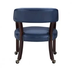 Tournament Navy Vinyl Upholstery Casters Arm Chair by Steve Silver 11 Tournament Navy Vinyl Upholstery Casters Arm Chair by Steve Silver -Steve Silver Online Store frame multi step rich cherry finish navy vinyl upholstery steve silver accent chairs tu500an c3 1000