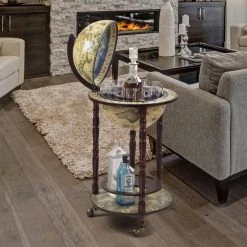 Sixteenth Century Crema Durata Multi-Colored Replica Globe Bar Cabinet by Design Toscano -Steve Silver Online Store full color design toscano bar cabinets sj330016 31 1000