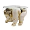 Basho The Sumo Wrestler Full Color 18 in. H x 27 in. W Multi-Colored Round Glass Topped Sculptural End Side Table by Design Toscano -Steve Silver Online Store full color design toscano end side tables db378001 64 1000