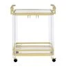 Aerin Server Cart - Gold/Acrylic by Steve Silver -Steve Silver Online Store gold steve silver bar carts ae100cas 64 1000