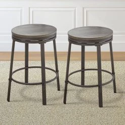 Portland Grey 24 in. Counter Stool (Set of 2) by Steve Silver 11 Portland Grey 24 in. Counter Stool (Set of 2) by Steve Silver -Steve Silver Online Store gray ash veneer steve silver bar stools or420cs 4f 1000
