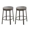 Portland Grey 24 in. Counter Stool (Set of 2) by Steve Silver 1 Portland Grey 24 in. Counter Stool (Set of 2) by Steve Silver -Steve Silver Online Store gray ash veneer steve silver bar stools or420cs 64 1000