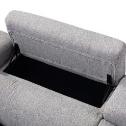 Isla 83.5 in. W 3-Piece Gray Polyester Fabric 4-Seat Symmetrical Power Reclining Sectional by Steve Silver -Steve Silver Online Store gray polyester steve silver loveseats il950sect 44 1000