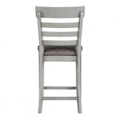 Hyland Gray 24 in. Counter Height Dining Chair (Set of 2) by Steve Silver -Steve Silver Online Store gray steve silver dining chairs hy500cc 1f 1000