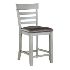 Hyland Gray 24 in. Counter Height Dining Chair (Set of 2) by Steve Silver -Steve Silver Online Store gray steve silver dining chairs hy500cc c3 1000