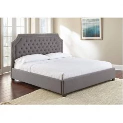 Willshire Gray Queen Flatform Bed by Steve Silver -Steve Silver Online Store gray steve silver platform beds ws890qbedg 31 1000