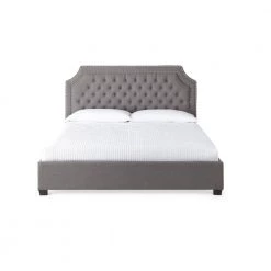 Willshire Gray Queen Flatform Bed by Steve Silver