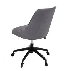 Kinsley Gray Swivel Upholstered Desk Chair by Steve Silver -Steve Silver Online Store gray steve silver task chairs ks200sg 66 1000