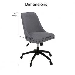 Kinsley Gray Swivel Upholstered Desk Chair by Steve Silver -Steve Silver Online Store gray steve silver task chairs ks200sg c3 1000