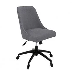 Kinsley Gray Swivel Upholstered Desk Chair by Steve Silver -Steve Silver Online Store gray steve silver task chairs ks200sg e1 1000
