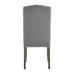 Emily 18 in. Grey Upholstered Side Chair (Set of 2) by Steve Silver -Steve Silver Online Store grey fabric mossy grey wood finish on legs steve silver accent chairs em500s 1f 1000