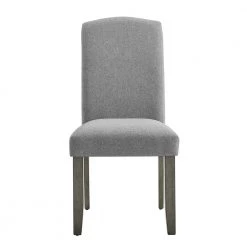 Emily 18 in. Grey Upholstered Side Chair (Set of 2) by Steve Silver -Steve Silver Online Store grey fabric mossy grey wood finish on legs steve silver accent chairs em500s c3 1000