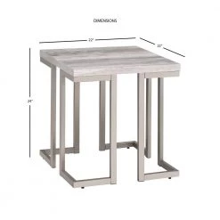 David gray and Pewter End Table by Steve Silver -Steve Silver Online Store grey steve silver end side tables di100e 4f 1000