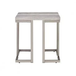 David gray and Pewter End Table by Steve Silver -Steve Silver Online Store grey steve silver end side tables di100e c3 1000