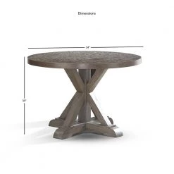 Molly Grey Round Dining Table by Steve Silver -Steve Silver Online Store grey washed steve silver kitchen dining tables my4848t c3 1000