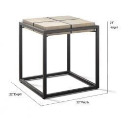 Oaklee Honey Brown and Dark Grey End Table by Steve Silver -Steve Silver Online Store honey grey steve silver end side tables oe100e 1f 1000