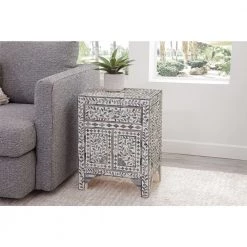 Fowler 24 in. Mango Wood in Lilac Gray Accent Cabinet with Storage by Steve Silver -Steve Silver Online Store lilac gray steve silver accent cabinets fl100ac 31 1000