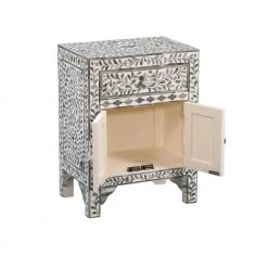 Fowler 24 in. Mango Wood in Lilac Gray Accent Cabinet with Storage by Steve Silver -Steve Silver Online Store lilac gray steve silver accent cabinets fl100ac 77 1000