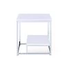 Lucia White Lower Shelf End Table by Steve Silver 1 Lucia White Lower Shelf End Table by Steve Silver -Steve Silver Online Store medium brown legs with grey brown top steve silver end side tables lu450ew 64 1000
