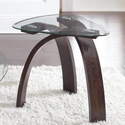 Pitman 3-Piece Occasional Set Merlot with Beveled Glass Top Cocktail and 2-End Tables by Steve Silver -Steve Silver Online Store merlot cherry steve silver coffee tables im35003pk c3 1000