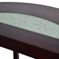 Rafael 45 in. Merlot Cherry/Clear Standard Half-Round Composite Console Table with Cracked Glass Inserts by Steve Silver 15 Rafael 45 in. Merlot Cherry/Clear Standard Half-Round Composite Console Table with Cracked Glass Inserts by Steve Silver -Steve Silver Online Store merlot cherry steve silver console tables rf300s 1f 1000