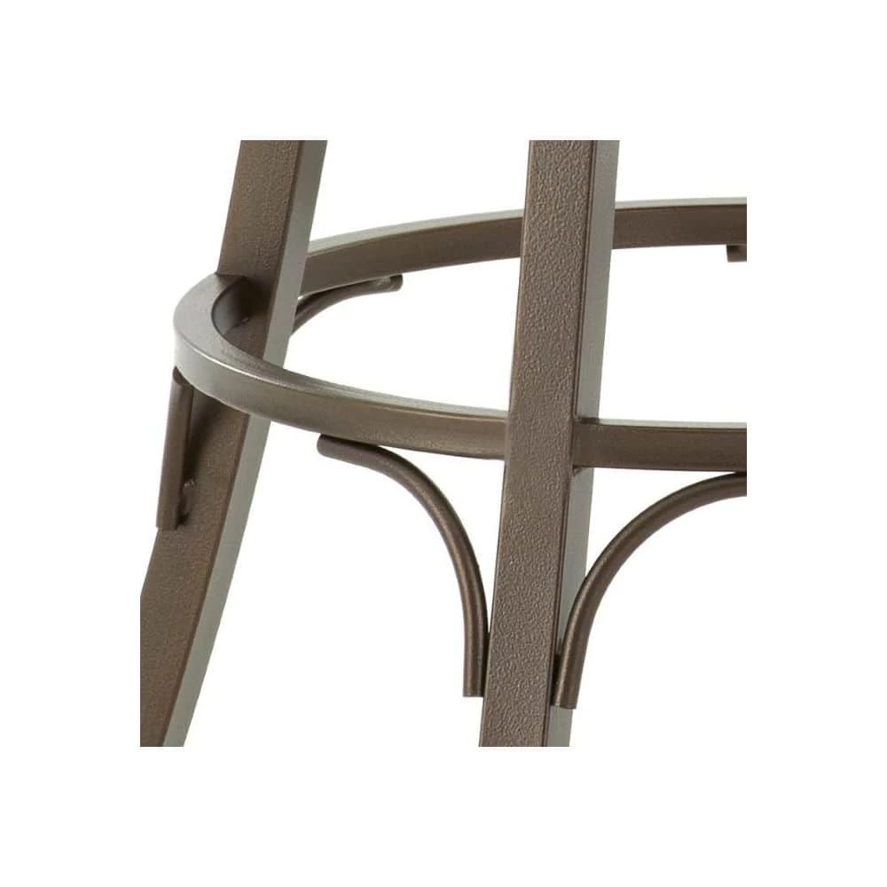 Bali 30 in. Metal Backless Swivel Barstool with Bonded Leather Seat by Steve Silver 7 Bali 30 in. Metal Backless Swivel Barstool with Bonded Leather Seat by Steve Silver - Image 5