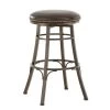 Bali 30 in. Metal Backless Swivel Barstool with Bonded Leather Seat by Steve Silver 2 Bali 30 in. Metal Backless Swivel Barstool with Bonded Leather Seat by Steve Silver -Steve Silver Online Store metal steve silver bar stools bl500sbc 64 1000